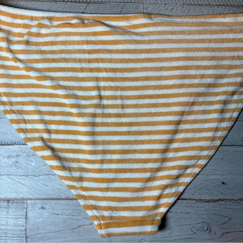 NWT Old Navy Plus Size Orange Striped Terry Classic Low Rise Bikini Bottom 2X - Picture 9 of 15